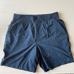 Lululemon THE Linerless blue shorts 7” MEDIUM